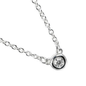 Tiffany Co By the Yard Necklace Sterling Silver Diamond